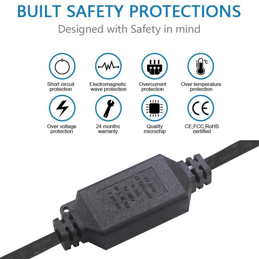 100-380V Outdoor Spd Thunder Protection For Led Street Lamp Equipment Ip65 Ip67 Waterproof SPD