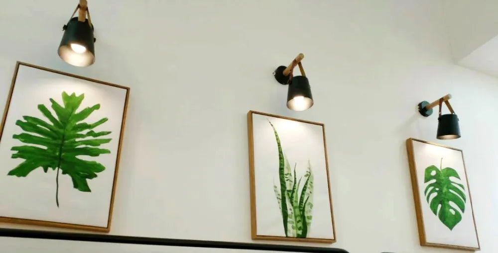 Wooden Wall Lamp Interior Light Fixture For Home Sconce Interior Lighting Living Room Nordic Modern Bed Wall Lamps With Wire E27