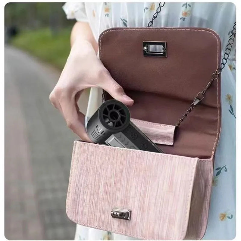 2024 Hot selling handheld mini powerful wireless compressed turbo jet air duster gun with light 130000 RPM car care & cleanings