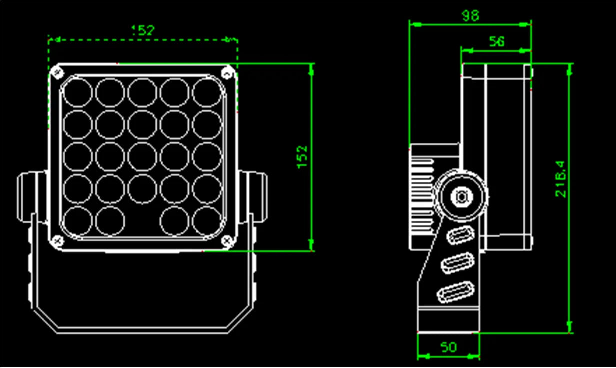 24W Wall Washer LED Flood Spot Light For Hotel Building Facade White/Green/Blue Color Optional