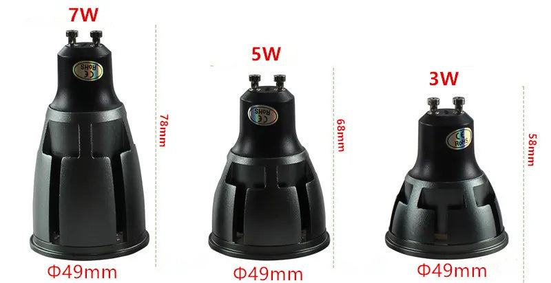 5pcs Super Bright Dimmable GU10 COB 3W 5W 7W LED Bulb Lamp AC110V 220V spotlight Warm White/Cold White led LIGHTING