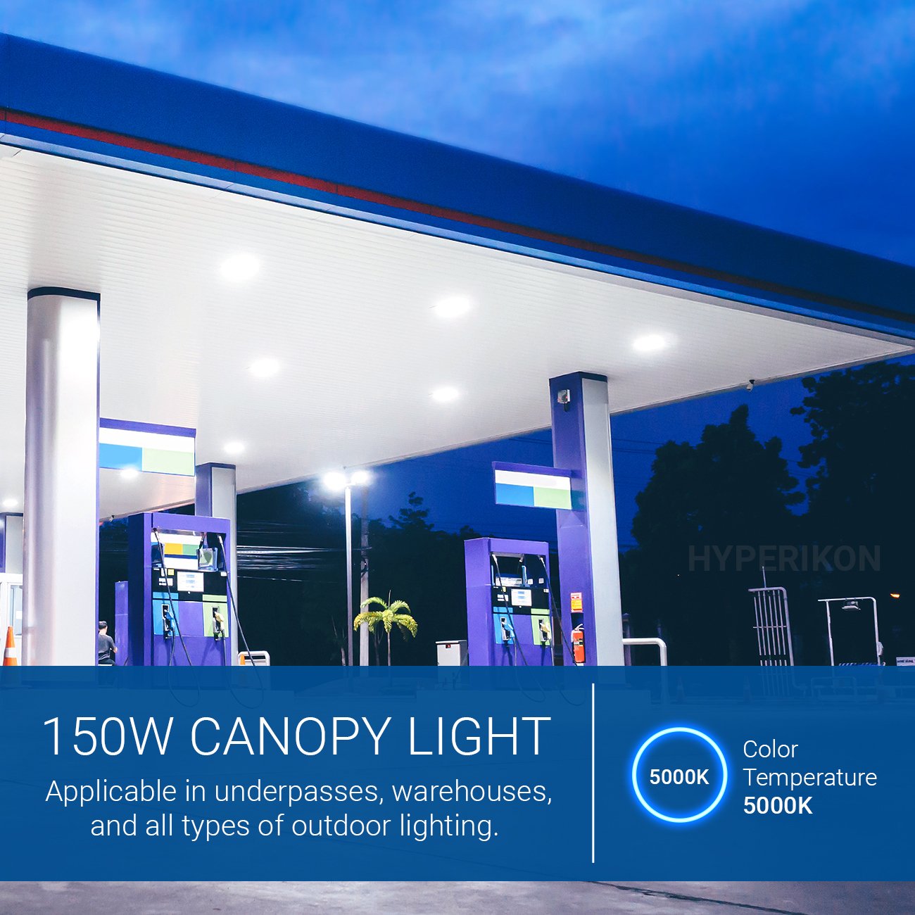 G2 150W LED Canopy Light-19,500Lumens-5 Years Warranty