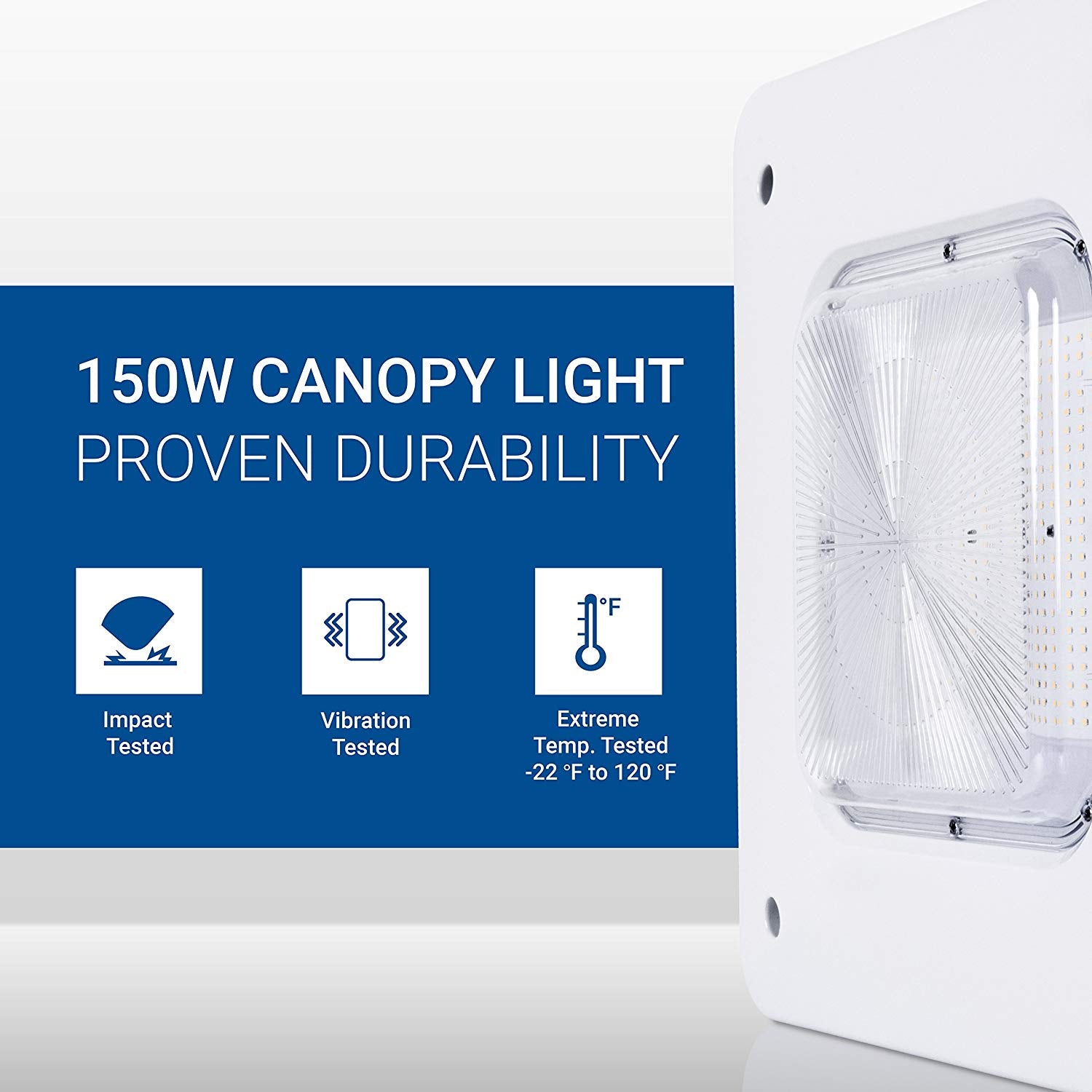 G2 150W LED Canopy Light-19,500Lumens-5 Years Warranty