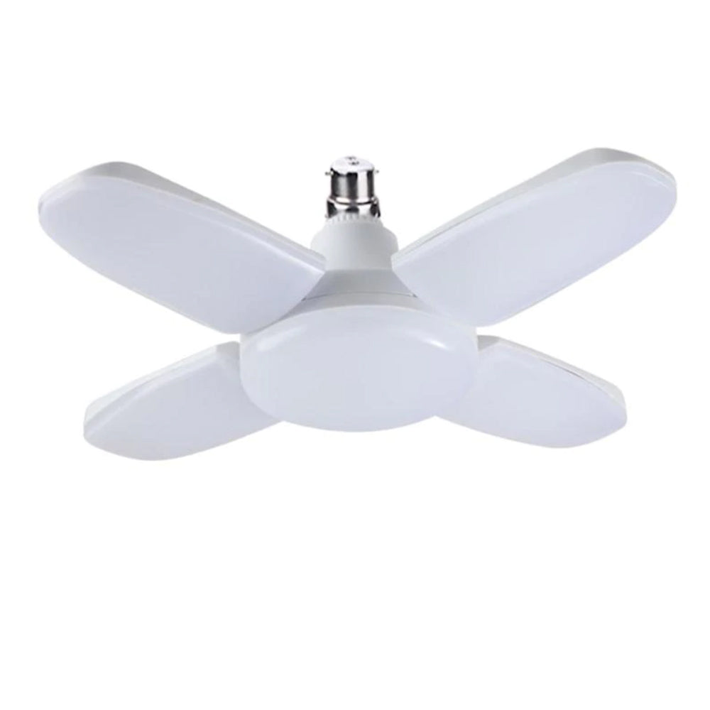 60W E27 Indoor Deformable Folding Fan Blade LED Work Light 85-265V Folding Garage Lamp 360 Degree Adjustable Ceiling Lamp