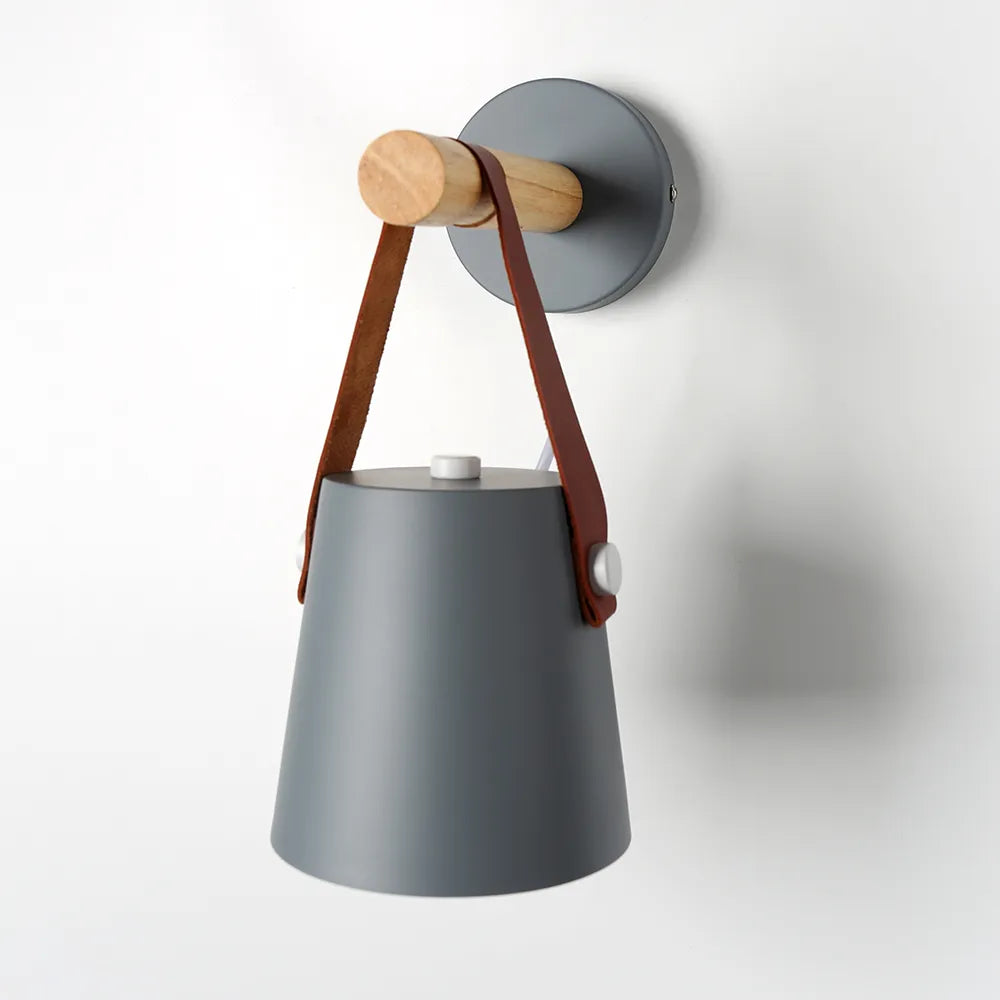 Wooden Wall Lamp Interior Light Fixture For Home Sconce Interior Lighting Living Room Nordic Modern Bed Wall Lamps With Wire E27