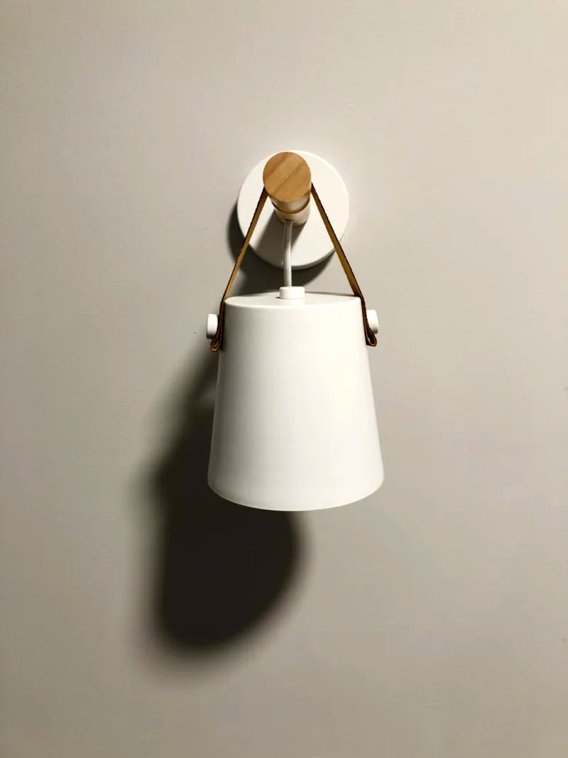 Wooden Wall Lamp Interior Light Fixture For Home Sconce Interior Lighting Living Room Nordic Modern Bed Wall Lamps With Wire E27