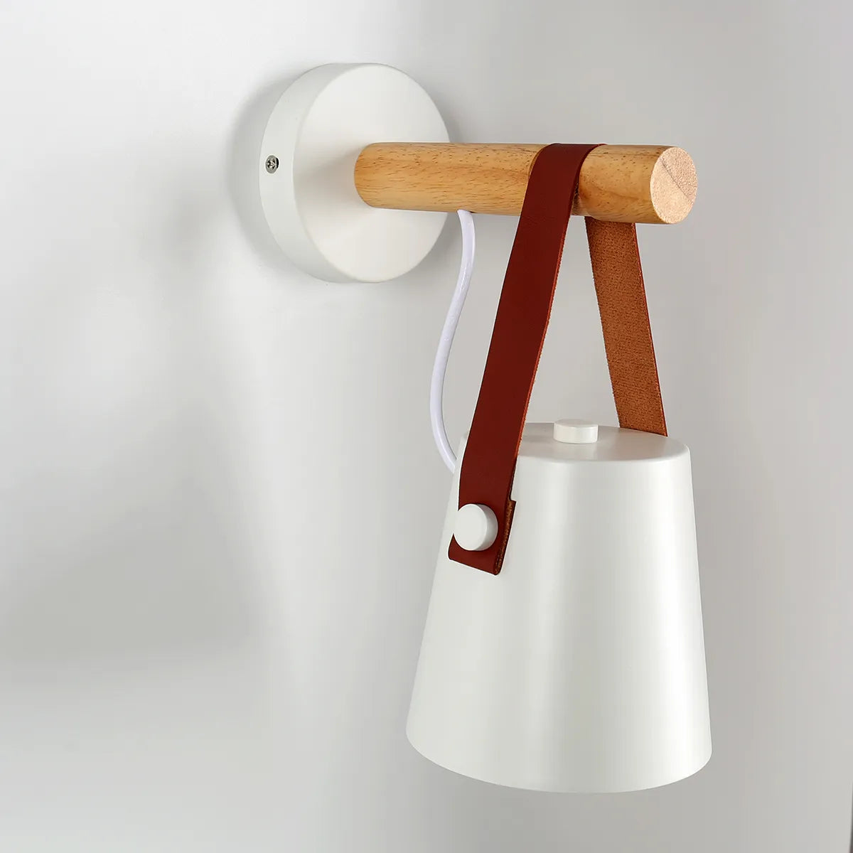 Wooden Wall Lamp Interior Light Fixture For Home Sconce Interior Lighting Living Room Nordic Modern Bed Wall Lamps With Wire E27