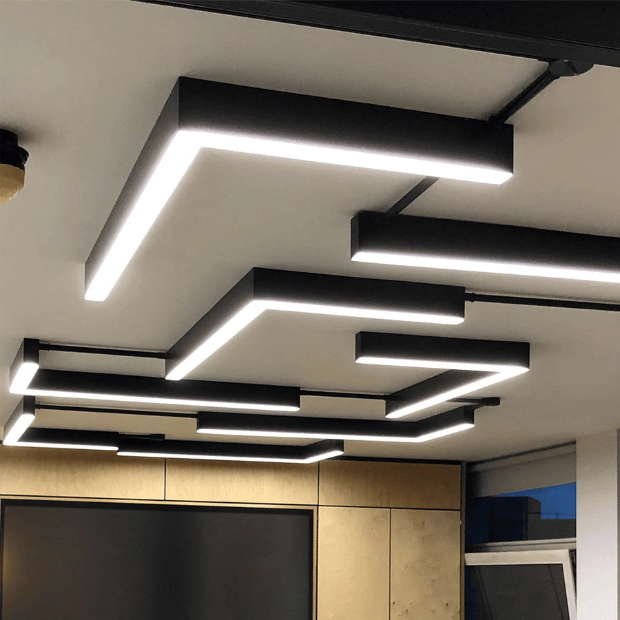 Commercial Lighting Suspended LED Linear Profile Light with 30W/40W/50W Power Selectable and 3CCT Tunable