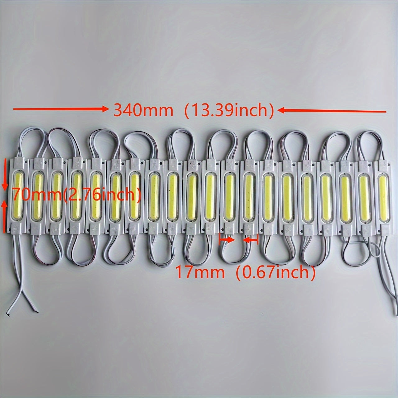 20/100pcs LED Module, COB LED Module Light,2W Commercial Energy Saving Advertising Decorative LED Light,Multiuse DC 12V Module Lights Waterproof Lamp, For Home Garden Party Car Letter Sign Advertising Decor With Tape