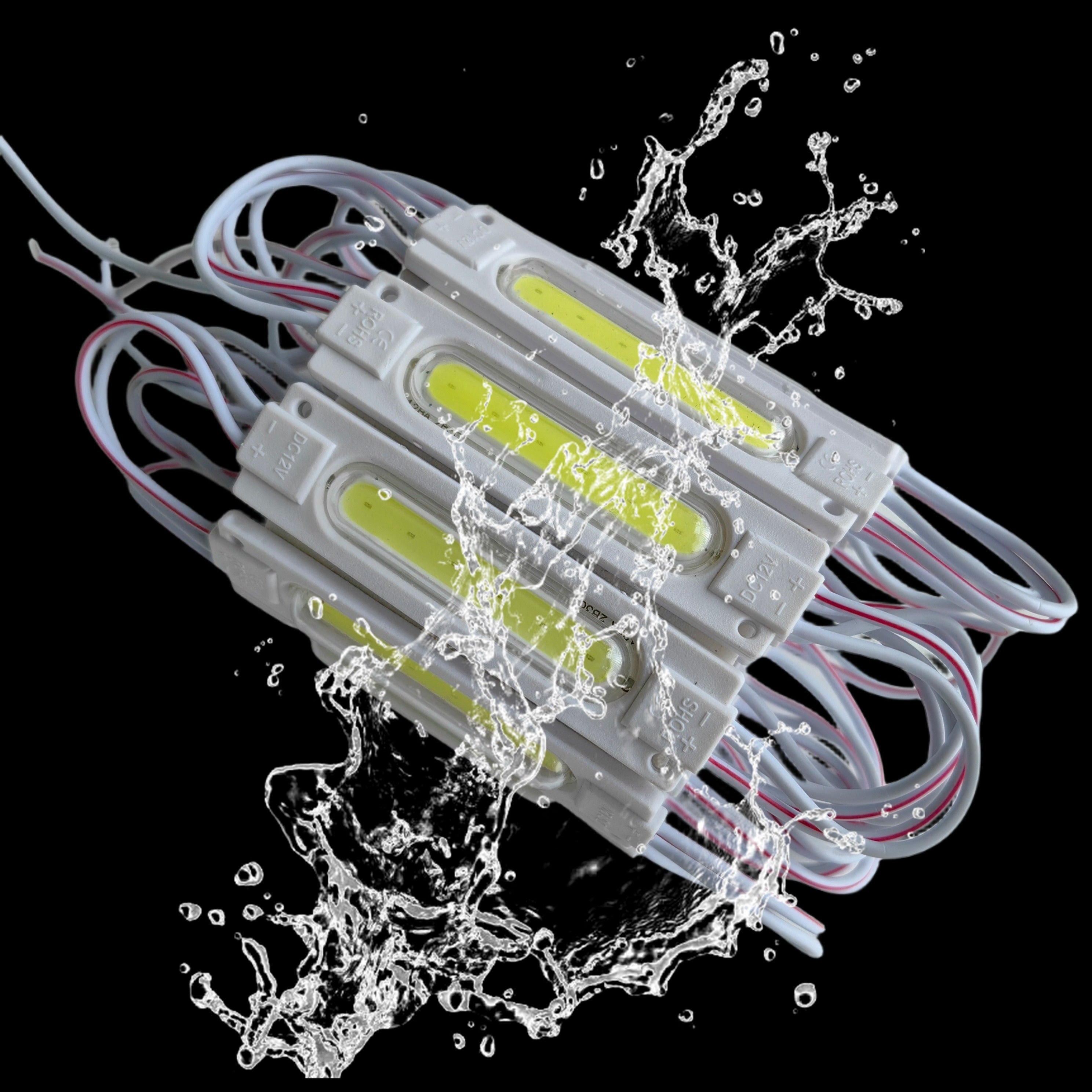 20/100pcs LED Module, COB LED Module Light,2W Commercial Energy Saving Advertising Decorative LED Light,Multiuse DC 12V Module Lights Waterproof Lamp, For Home Garden Party Car Letter Sign Advertising Decor With Tape